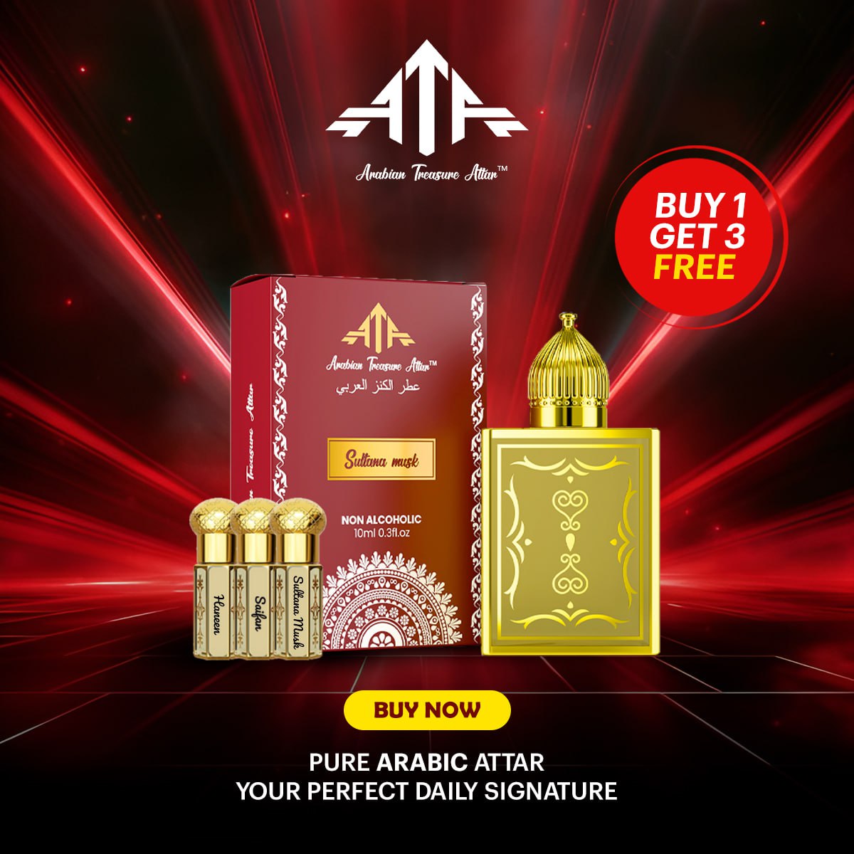 Sultana Musk – Limited Offer: 1+3 FREE!